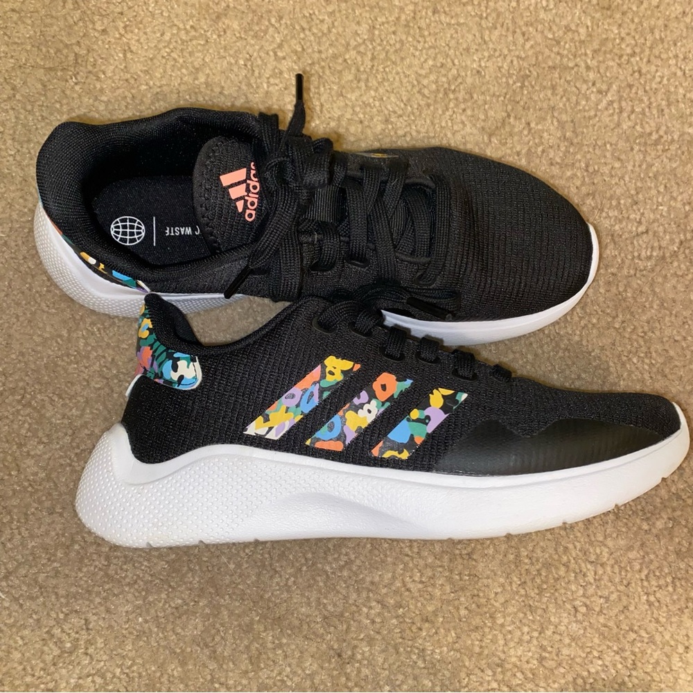 Womens Floral Adidas Cloudfoam Comfort Shoes